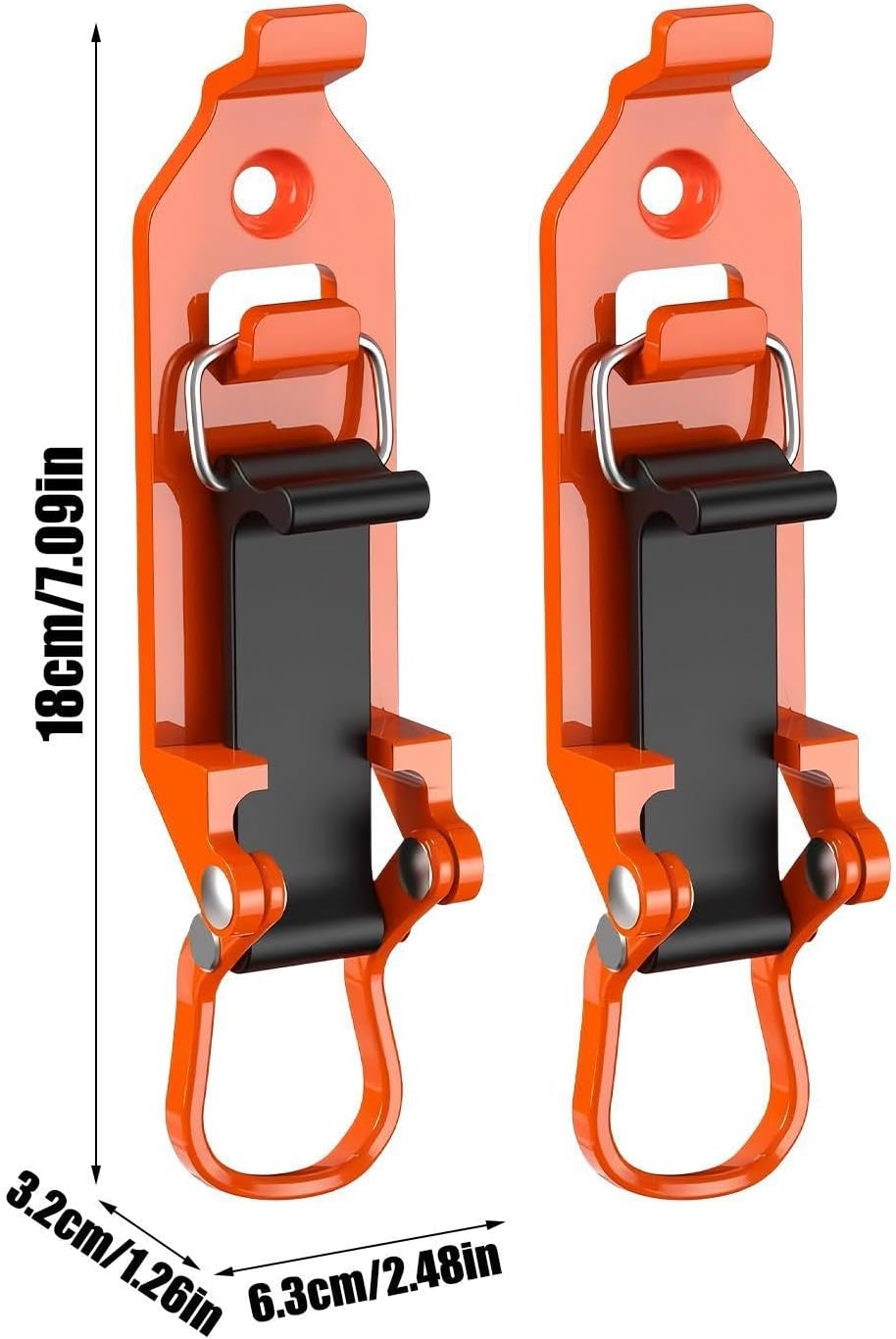  Lot De 2 Supports Muraux à Fermeture Rapide Pour Charges - Pour Le Lit, Le Garage, Le Camping-car, Le Travail, Les Véhicules Utilitaires, Les Pompiers, La Pêche
