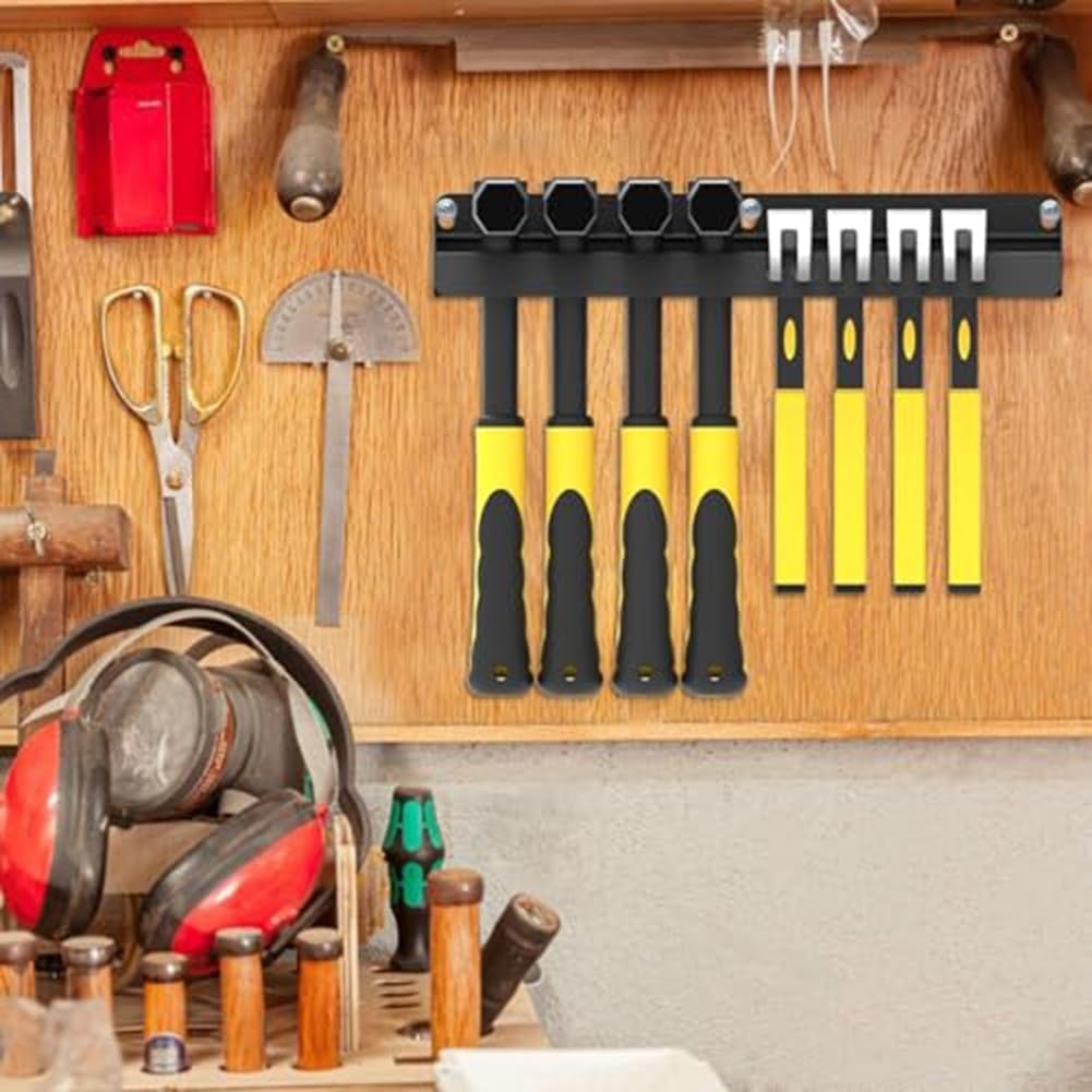  Support Mural Robuste Pour Marteau, Atelier, Abri De Jardin, Garage, Support à Outils Vertical, Pour Un Espace De Travail Soigné Et Facile (40 Cm)