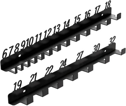  Porte-clés Pour 20 Clés, Organisateur De Mural, Organisateur De En Fer Pour Le Rangement Des Outils, Convient 6 Mm à 32 Mm Rangement