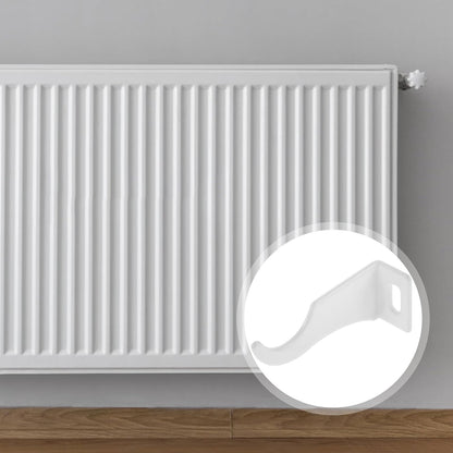  Housoutil Lot De 4 Crochets De Radiateur En Acier Et Aluminium Supports Robustes De Fixation Réutilisables Pour Radiateurs Installation Rapide Adaptés Aux Systèmes De Chauffage