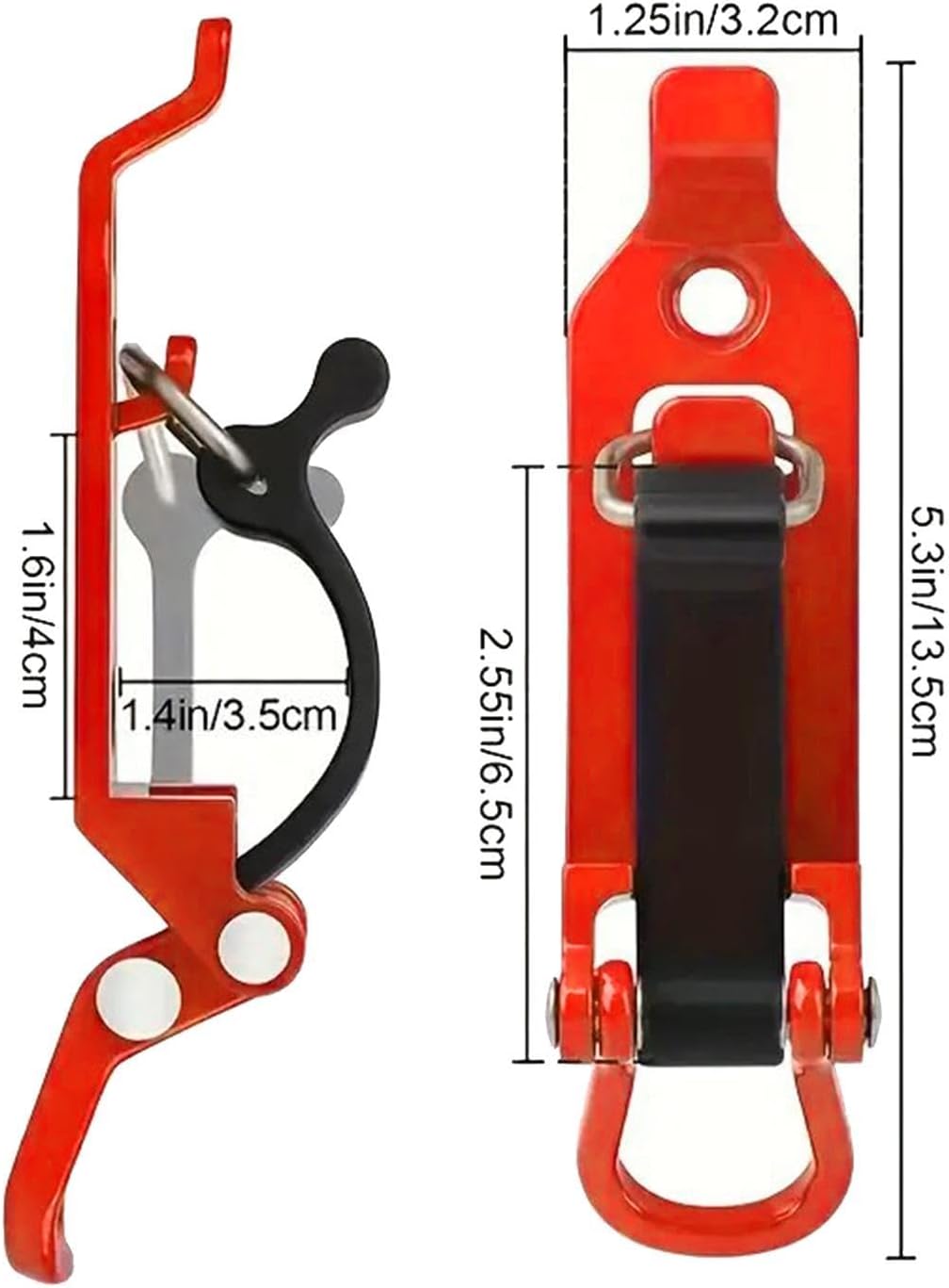 Fiber Axe Storage Rack, 38x5cm Heavy Duty Shovel Holder, 4 Pieces Quick Release Wall Truck Organizer, Hardware Management, Tool Mounting, Garage Use
