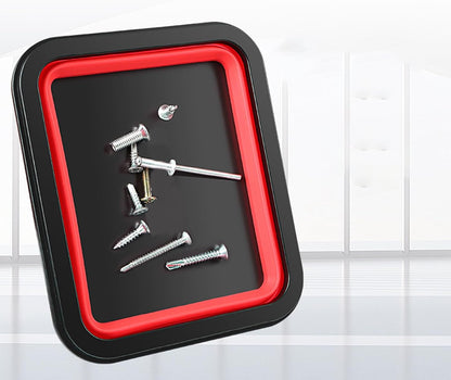  Plateau De Pièces Magnétiques, Plateau De Rangement à Outils, Organisateur D'outils Pliables, Base Magnétique Forte, Conception Empilable, 28x17.5x4,4 Cm, Idéal Pour Le Garage De Réparation Automatiqu