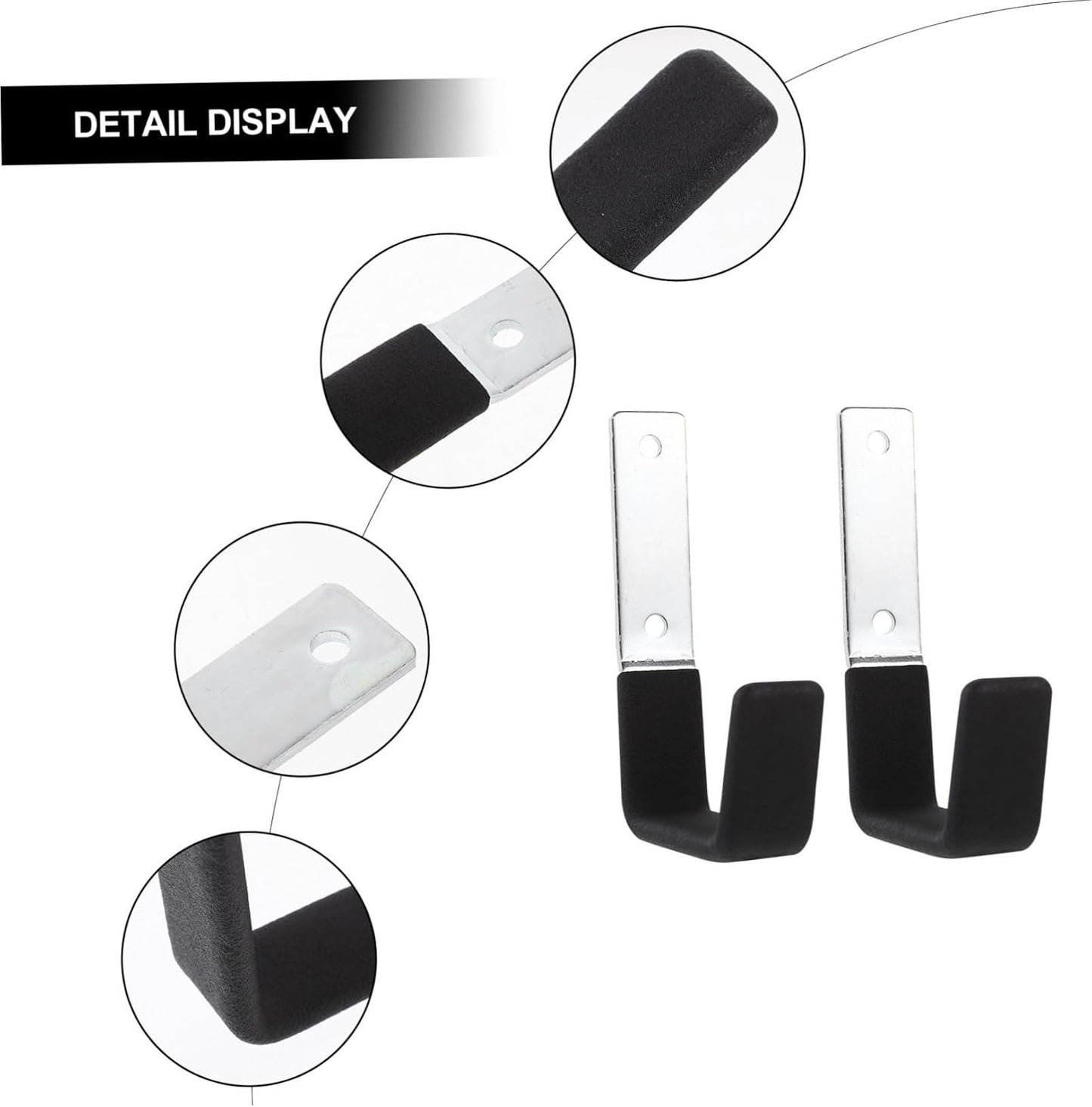  Jojofuny 10pièces Mural Garage Supports Métalliques Réglables Pour Outils Accroches Pour Rangement De Jardin Et Garage