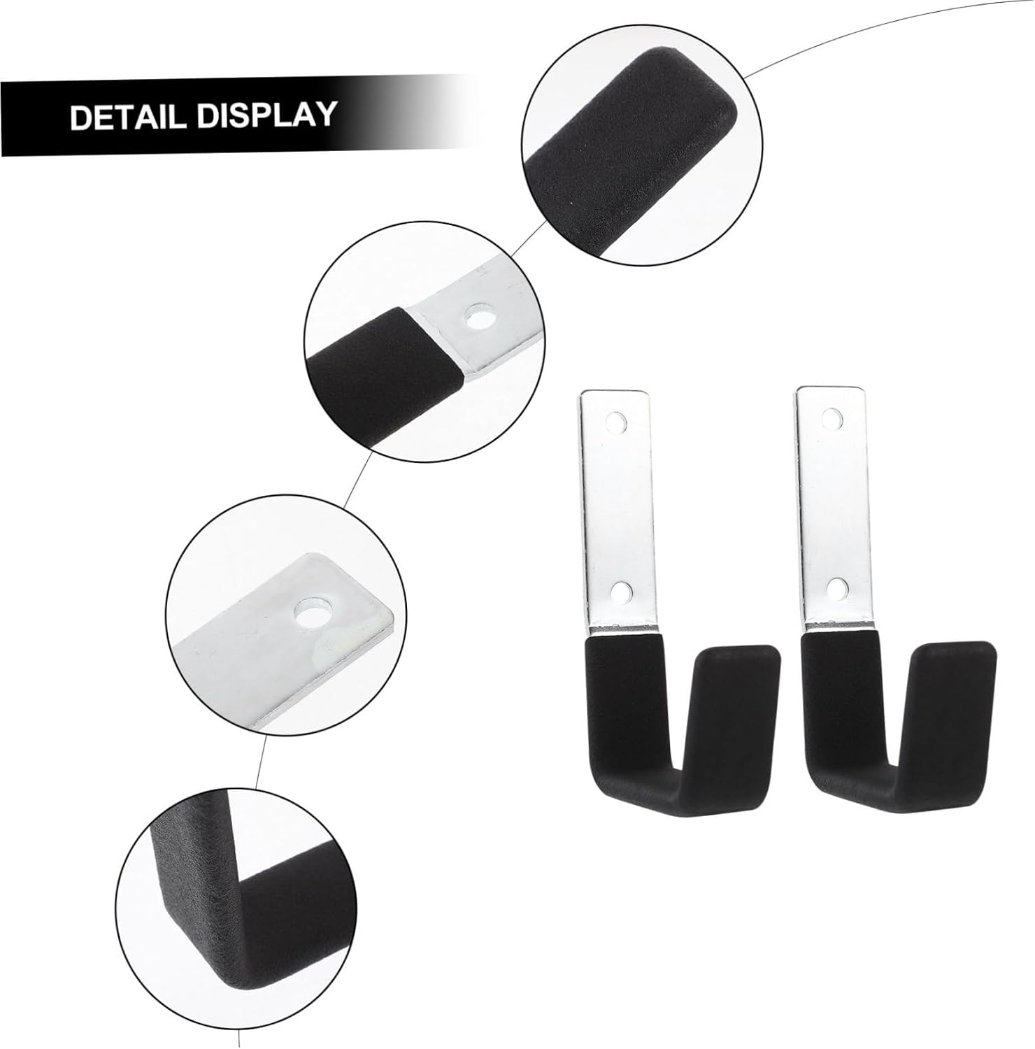  Jojofuny 10pièces Mural Garage Supports Métalliques Réglables Pour Outils Accroches Pour Rangement De Jardin Et Garage