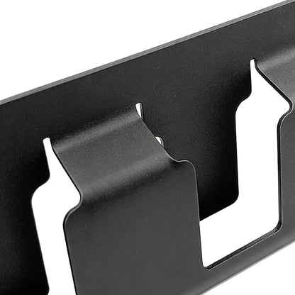  Générique Battery Organizer Wall Mounted - 4-Slot Solid Steel Holder For 18V Batteries Storage | Black Steel With Heavy Duty Design, Space Saving Rack For Living Room Bedroom Study Garage