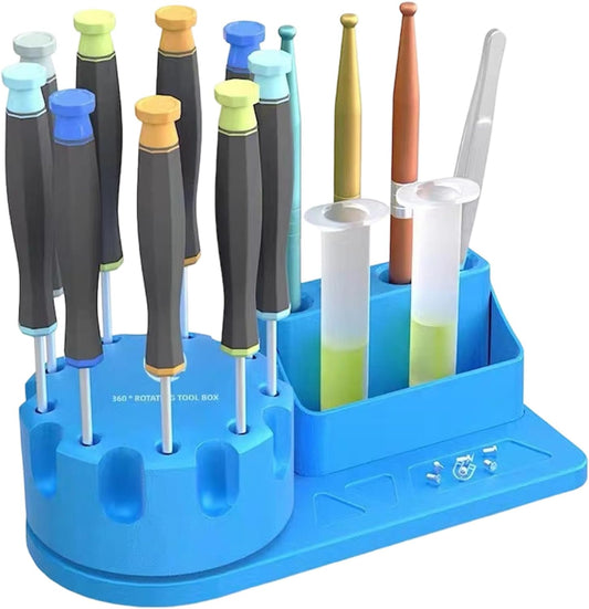 GENERIC Organisateur De Support De Tournevis | Organisateur D'outils Anti-dérapant Avec Poignée,Support De Stockage Tournevis - Pour Une Utilisation Dans Le Garage, Atelier, Salon Et Magasin À Domicile