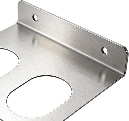 GENERIC Support Mural Pour Outils | Double Fentes En Acier Inoxydable Robuste, Avec Vis, Marteau, Support Mural | Pour Le Travail Du Bois, Garage, Atelier, Studio, Cour