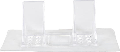  DI0063 Crochets Pour Étagère - Lot De 2 - Auto-adhésifs 15Kg - Installation Rapide - Design Discret - Polyvalent - Métal - Blanc