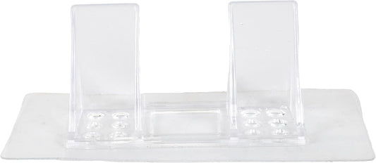  DI0063 Crochets Pour Étagère - Lot De 2 - Auto-adhésifs 15Kg - Installation Rapide - Design Discret - Polyvalent - Métal - Blanc