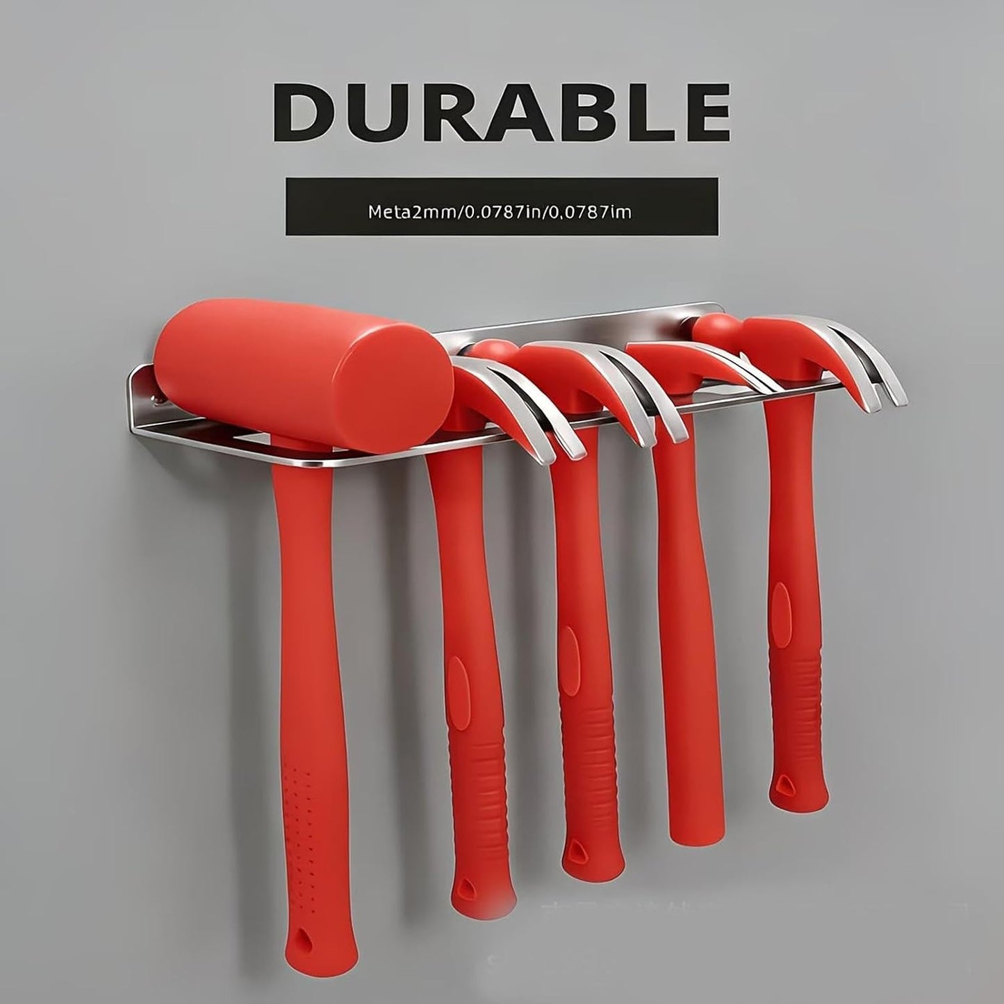  Support Mural Pour Le Rangement D'Outils | Râtelier Mural 5 Compartiments Pour Garage Polyvalent | Rangement De Stockage Des Tournevis Pour Ateliers,pour Pinces Et Clés Maison Abri Atelier Et à L'