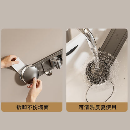 GENERIC Support Pour Balai | Ventouse Robuste Antirouille | Porte-outils De Nettoyage Domestique – Pour Maison, Dortoir, Appartement, Chambre, Salon, Salle De Bain