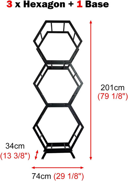 Générique Présentoir De Jantes En Métal, Support De Roue Empilable Et Robuste Pour Garage Et Atelier, Support De Rangement Compact Pour Pneus (3+1) - Organisez Efficacement Vos Jantes De Voiture