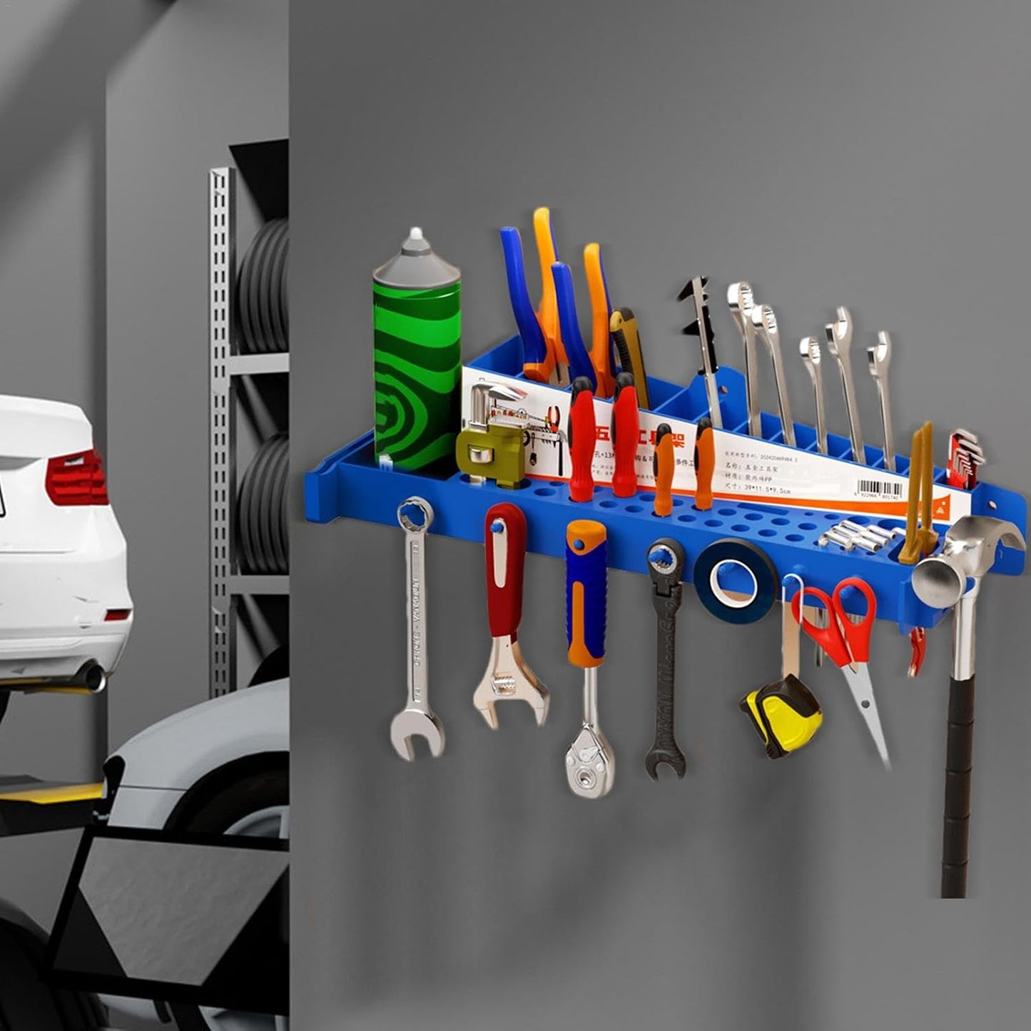  Organisateur D'outils De Jardin, Organisateur D'outils De Cour Pour Garage, Organisateur D'outils De Garage, Support Mural, Organisateur D'outils De Jardin Multifonction Pour Un Rangement Efficace