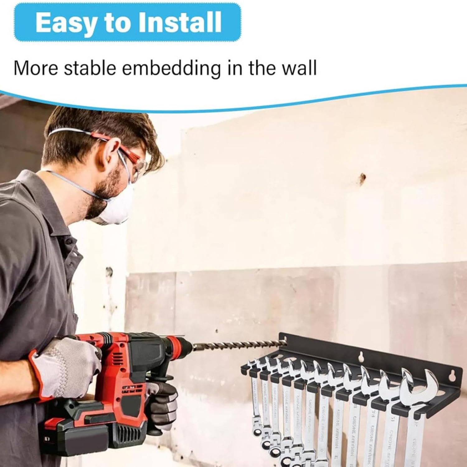  Range-Clés,Stockage D'Outils Grande Capacité,Organiseur D'angle à Suspendre Pour Outils | Pour Tournevis Hexagonaux Cliquet Cutter Ciseaux Maison Garage Atelier Espace Travail Coin