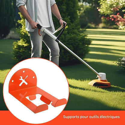  Générique Porte-Outils Électriques - Organisateur Polyvalent De Garage,Porte-Outils Mural Pour Jardin - Pour Atelier Cave Ferme Salle De Jardin Scie Chaine Perceuse Electrique