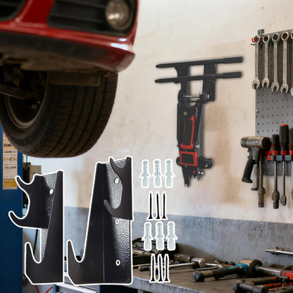 Genérico Generico Jack Stand Holder, Non-Slip Wall Hooks & Mount Bracket With Heavy Load Support, Garage Storage Organizer For Workshop Repair Bay Shed Home Toolroom Mechanics And Car Maintenance