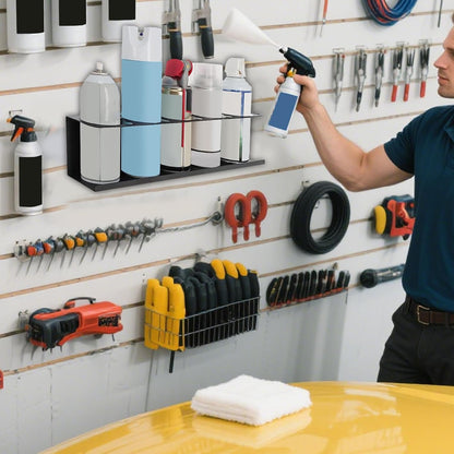 GENERIC Support Mural Pour Flacon Pulvérisateur, Stockage De Joints D'atelier – Grande Capacité De Charge Pour Atelier, Maison, Industrie, Rangement D'outils