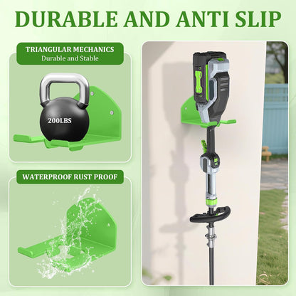  Support Mural Pour Outils électriques, Support De Rangement D'outils De Pelouse Pour Désherbeur, Support Pour Débroussailleuse E.GO Power+, Alimenté Par Piles