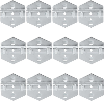  Zerodeko 12pièces Crochets De Rangement Acier Inoxydable Crochets Muraux Pour Outils Patères Robustes Et Résistantes Rouille Pour Garage Et Atelier Support Perforé Polyvalent