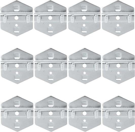  Zerodeko 12pièces Crochets De Rangement Acier Inoxydable Crochets Muraux Pour Outils Patères Robustes Et Résistantes Rouille Pour Garage Et Atelier Support Perforé Polyvalent