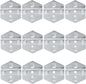  Zerodeko 12pièces Crochets De Rangement Acier Inoxydable Crochets Muraux Pour Outils Patères Robustes Et Résistantes Rouille Pour Garage Et Atelier Support Perforé Polyvalent