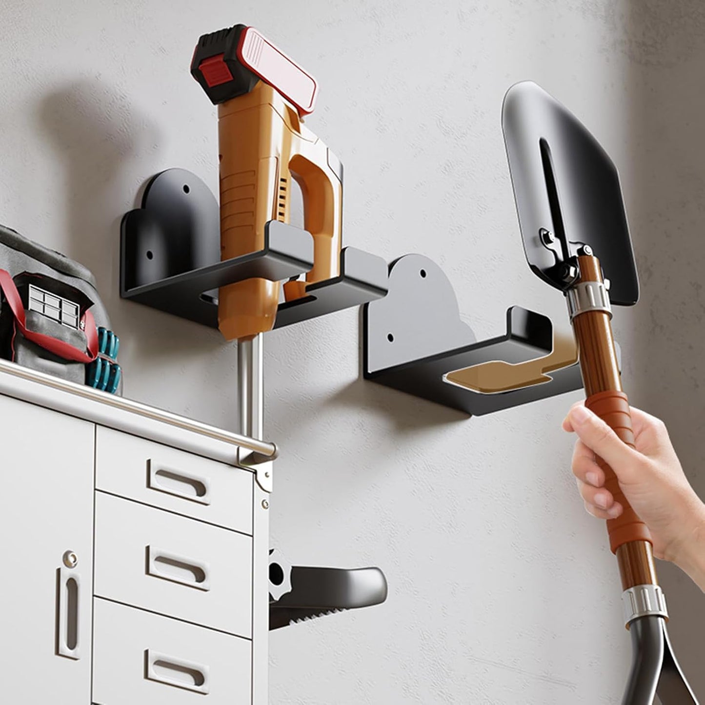 GENERIC Support Mural Pour Outils De Garage – Support Robuste Pour étagère Pour Extérieur, Cour, Cuisine, Magasin, Buanderie