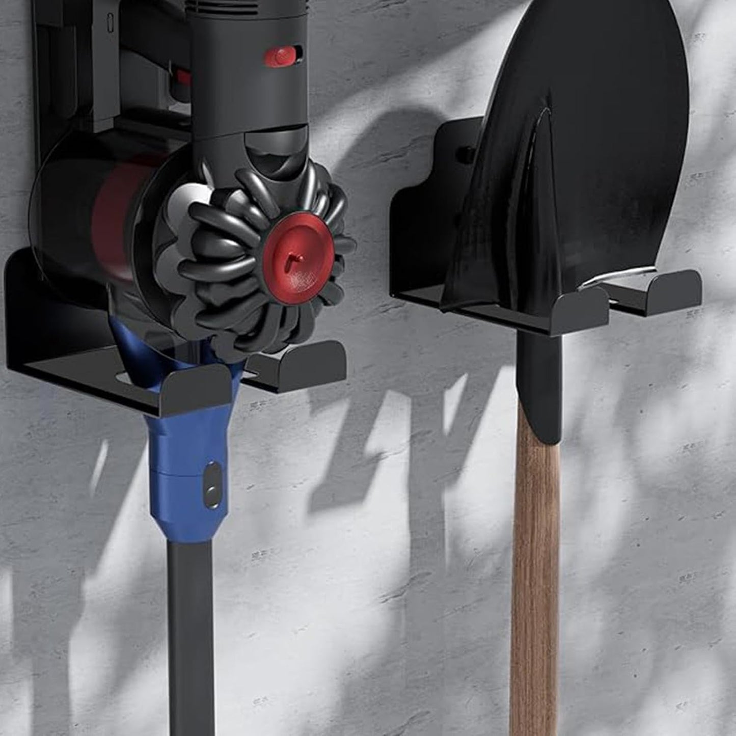  Support De Ranger Outils De Jardin - Râteau En Acier Inoxydable Économiseur D'Espace,Rangement Mural Pour Outils Motorisés | Pour Pelle Râteau Serpillière Perceuse Câble Équipement Extérieur