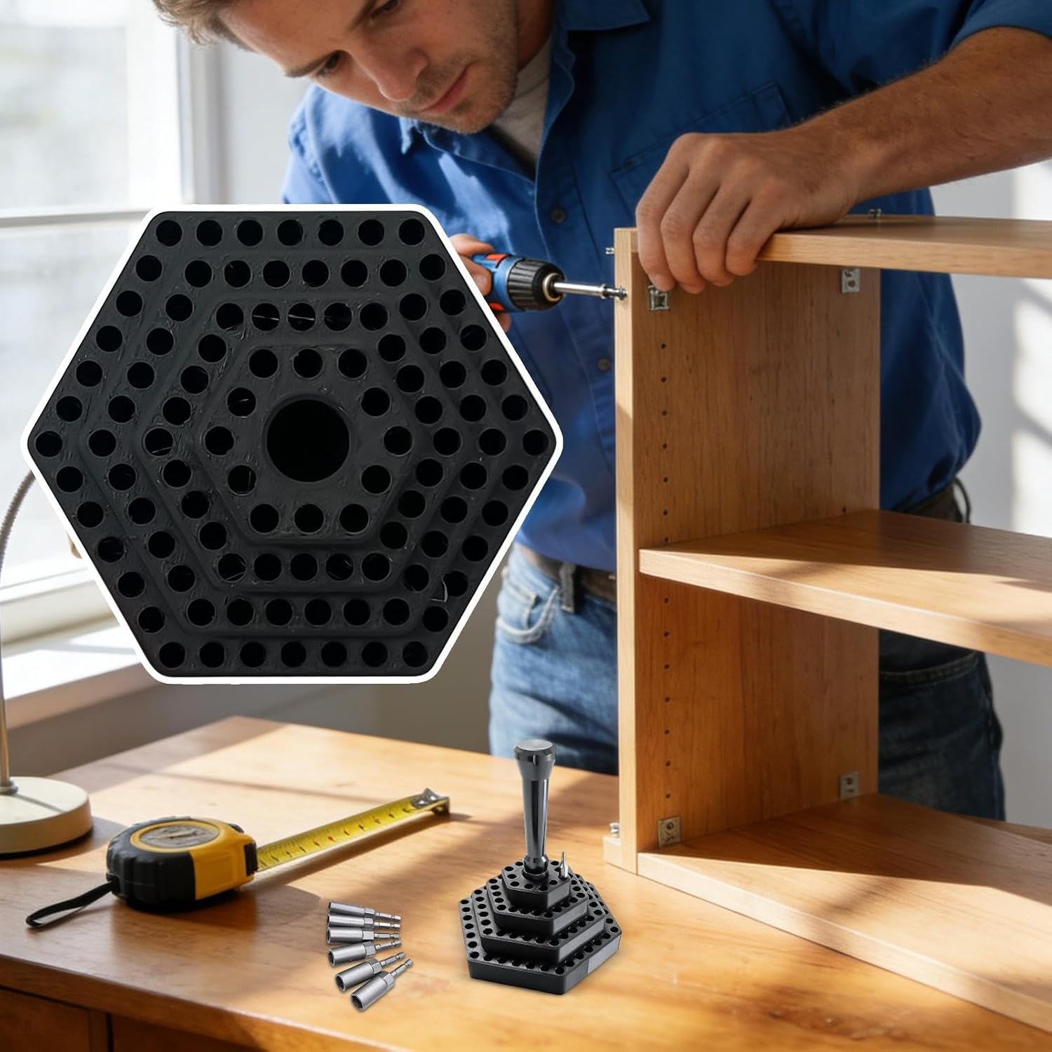  Générique Porte-de Tournevis, Étagère De Rangement Pour Extensions De 4,8 Mm, Support D'de Vis, Pour Garage, Outils électriques, électriciens, Construction, Cloison Sèche,