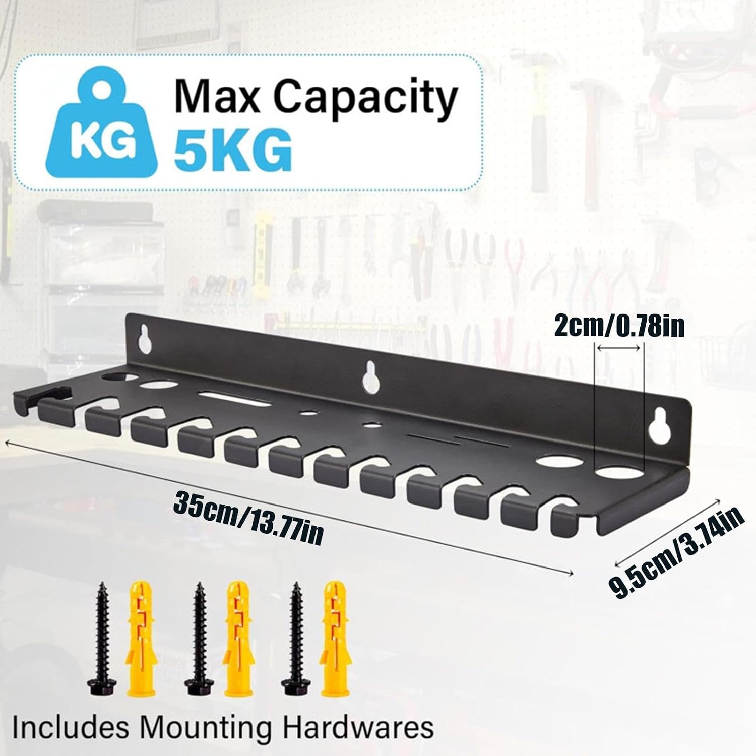  Range-Clés,Stockage D'Outils Grande Capacité,Organiseur D'angle à Suspendre Pour Outils | Pour Tournevis Hexagonaux Cliquet Cutter Ciseaux Maison Garage Atelier Espace Travail Coin