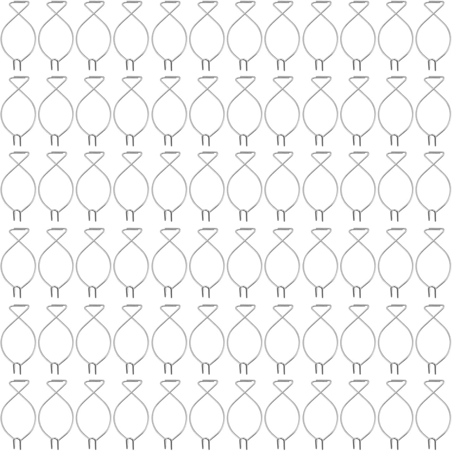  Angoily Clips Suspendre Pour Plafond Suspendu En Acier Galvanisé Argenté, Crochet à Pince Sans Clous Ni Vis, Charge, Lot De 100 Pièces Pour Décoration Mariage Et Affichage