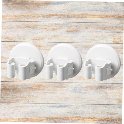  Gatuida Support Mural Pour Balai 3 Pièces Pince Anti-Dérapante En ABS Blanc, Installation Sans Perçage, Cuisine Et Salle De Bain