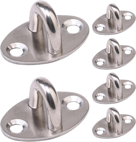  Artibetter Résistants à L'usure Lot De 6 Crochets En Acier Inoxydable Charge Lourde, Fixation Murale Design Simple Et Généreux Pour Rangement Murs Lisses Ou Multiples