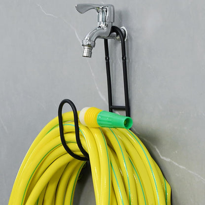  Support De Tuyau En Métal Robuste, Support Mural Pour Tuyau D'arrosage, Support D'eau Extérieur Avec Revêtement Résistant à La Rouille, Rangement En Acier Robuste Pour Garage, Rallonges De