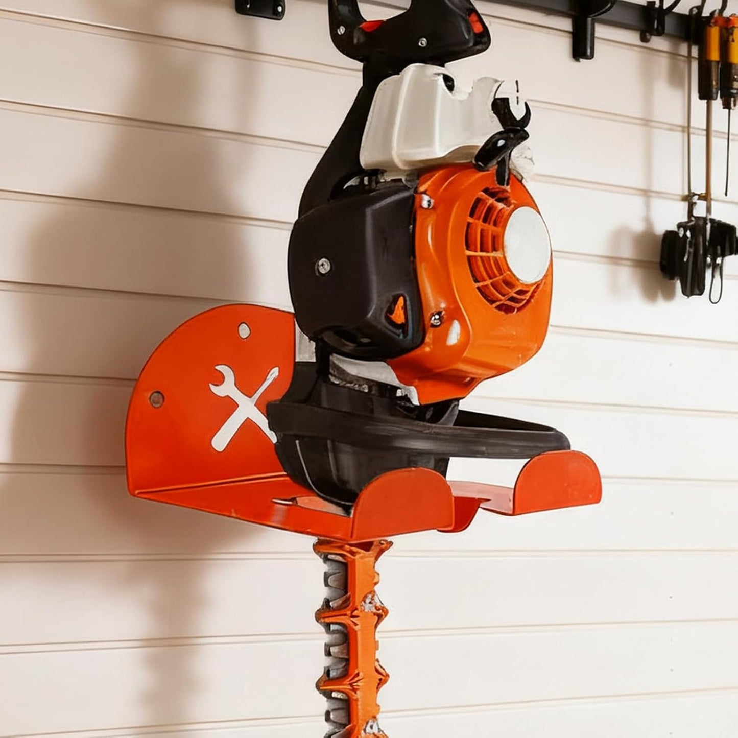  Générique Porte-Outils Électriques - Organisateur Polyvalent De Garage,Porte-Outils Mural Pour Jardin - Pour Atelier Cave Ferme Salle De Jardin Scie Chaine Perceuse Electrique