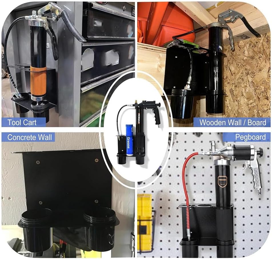  Support Mural Pour Graisseur, Support De Rangement Pour Outils Pour Ateliers, Garages, Usines, Magasins
