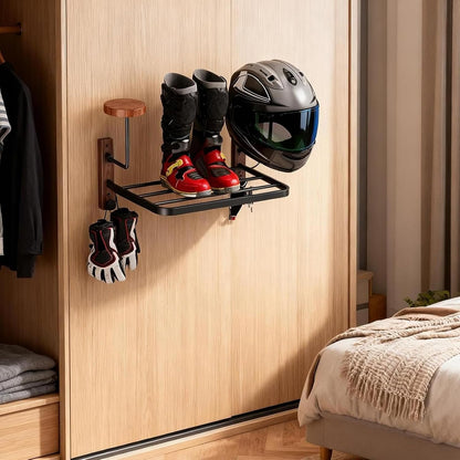  Support Mural Pour Casque Avec Design Peu Encombrant Et Finition En Bois élégante Pour Un Rangement Organisé. Support De Rangement Moderne Pour Coiffures Avec Construction En Bois Solide Et Métal Pour