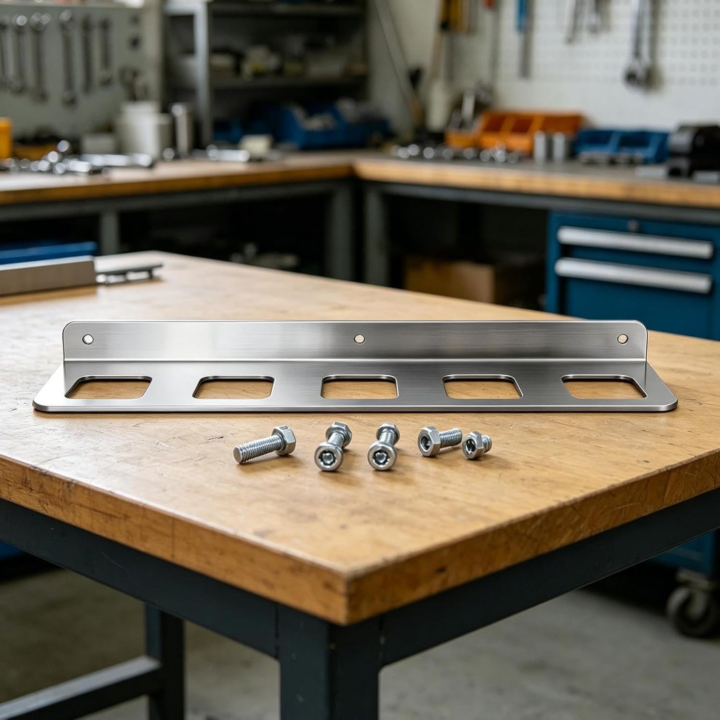 GENERIC Support Mural Pour Outils – Support Mural De Garage à 5 Emplacements, Organiseur De Pince Robuste | Pour Clé, Tournevis, Abri De Jardin, Atelier, Usine à Domicile