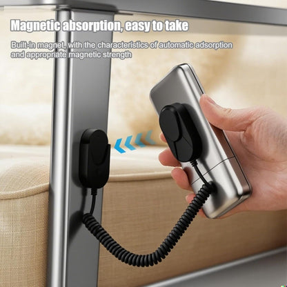 GENERIC Support Mural Pour Télécommande Avec Corde à Ressort Extensible, Organisateur De Contrôleur Pour Camping-car, Chevet, Chambre à Coucher, Mur D'intérieur