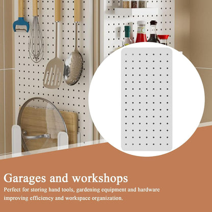  Panneaux De Rangement Muraux En Panneau Perforé, Panneaux D'affichage En Acier Au Carbone Sans Perforation, Solution De Rangement Pour Chambre à Coucher, Garage, Atelier, 40 X 20 Cm