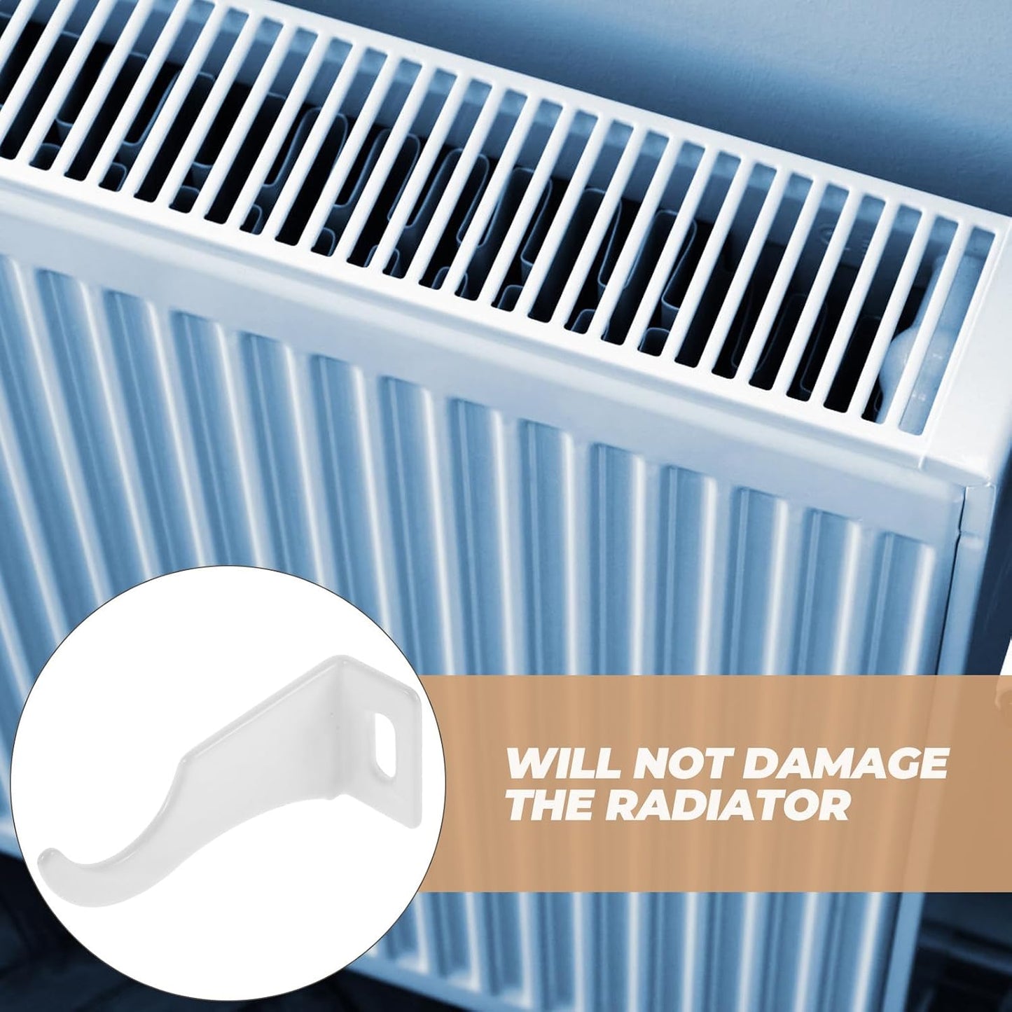  Housoutil Lot De 4 Crochets De Radiateur En Acier Et Aluminium Supports Robustes De Fixation Réutilisables Pour Radiateurs Installation Rapide Adaptés Aux Systèmes De Chauffage