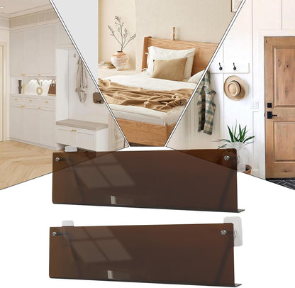GENERIC Support De Rangement Pour Disques | Étagère Murale Adhésive En 2 Pièces | Organiseur De Disques, Pour Adolescents Et Adultes, Amateurs De Musique, Collectionneurs, Salon, Appartement