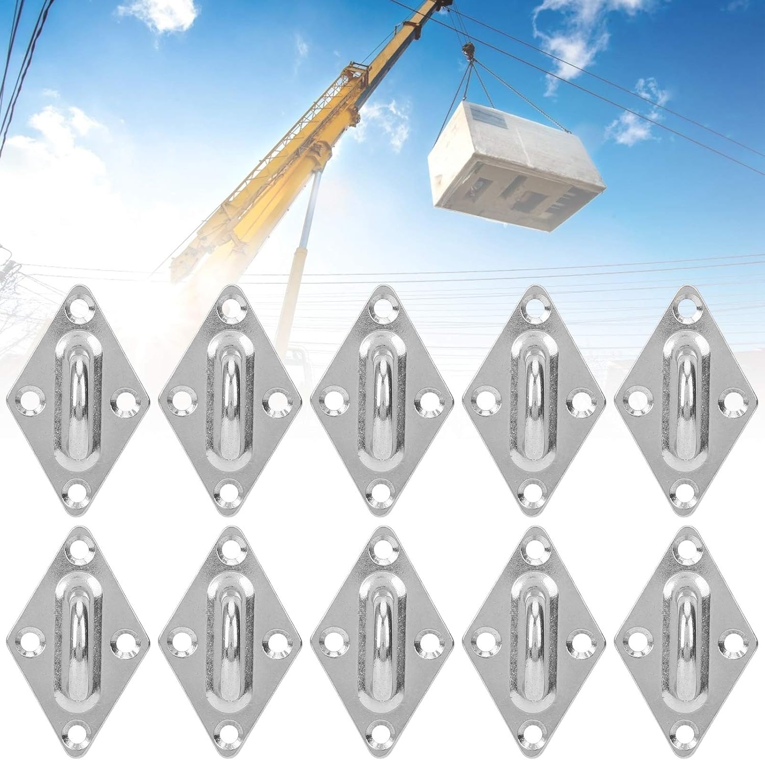  Lot De 10 Crochets En Forme De U En Acier Inoxydable 304 Pour Mur, Plafond, Hamac, Matériel Marin