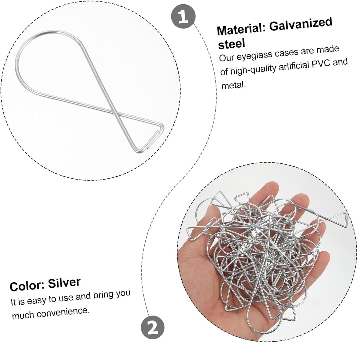 Angoily Clips Suspendre Pour Plafond Suspendu En Acier Galvanisé Argenté, Crochet à Pince Sans Clous Ni Vis, Charge, Lot De 100 Pièces Pour Décoration Mariage Et Affichage