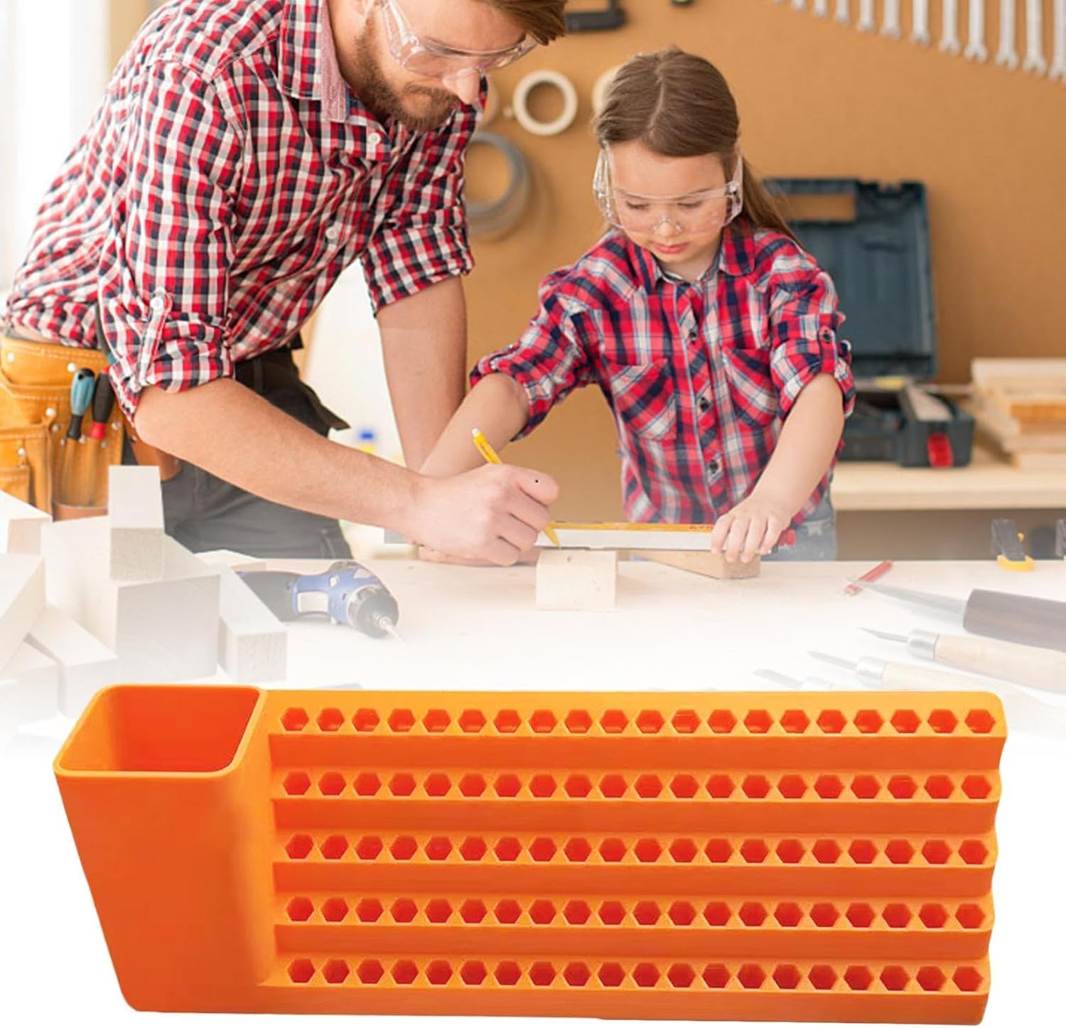 GENERIC Support De Tournevis, Rangement D' à Montage Rapide Pour Montage Mural | Organiseur De Tournevis Pour Mécanicien, électricien, Boîte De Capacité Polyvalente Superposée Pour La Maison, Le
