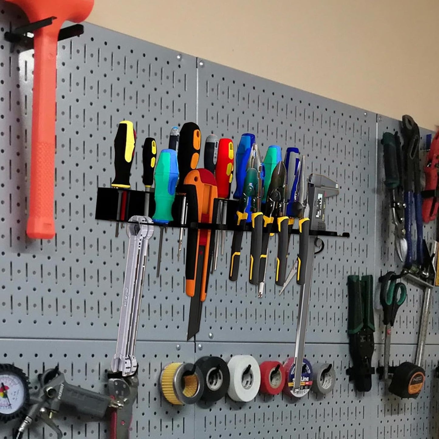  Support De Tournevis, Support De Clé En Métal, Organisateur De Rangement D'outils, Porte-tournevis, Organisateur D'outils Polyvalent Pour Tournevis, Pinces, Clés Avec Support Pour Ateliers à