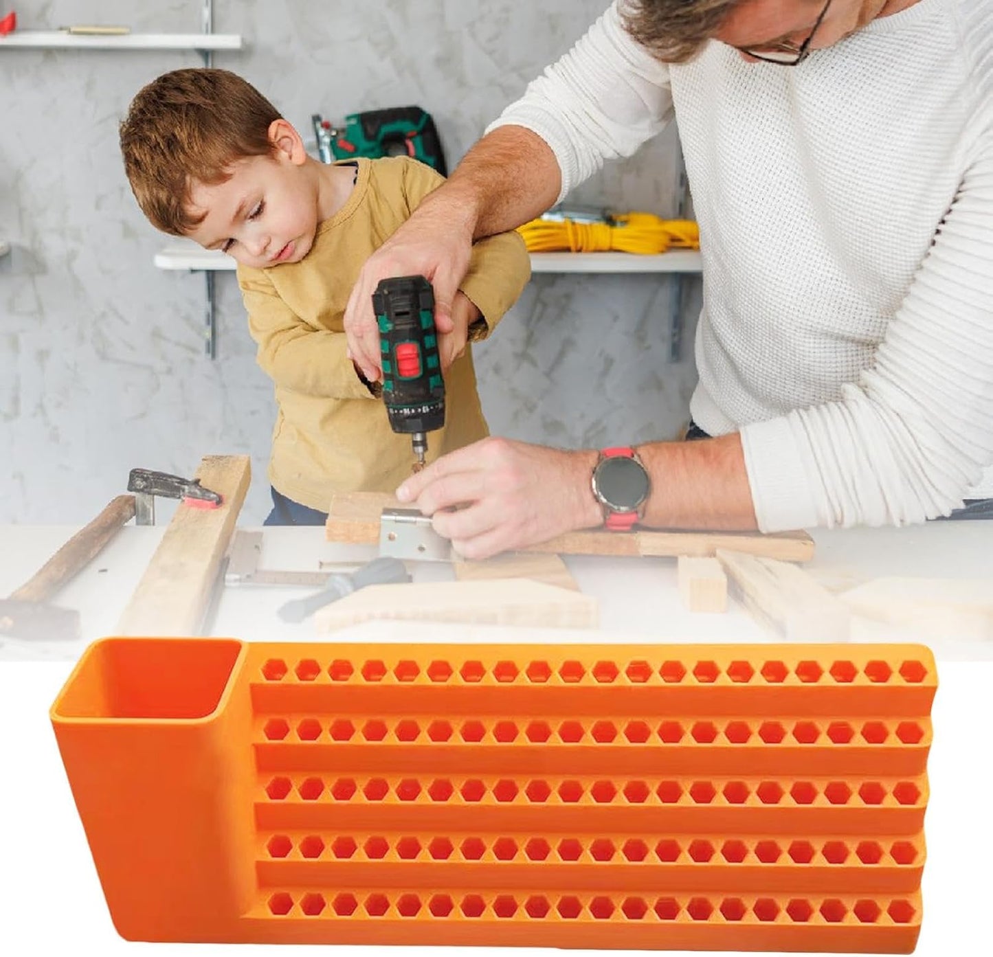 GENERIC Support De Tournevis, Rangement D' à Montage Rapide Pour Montage Mural | Organiseur De Tournevis Pour Mécanicien, électricien, Boîte De Capacité Polyvalente Superposée Pour La Maison, Le