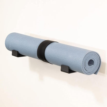  Lot De 2 Supports Muraux Pour Tapis De Yoga, Organiseur En Aluminium Pour Bandes élastiques Serviette Salle De Sport, Maison, Bureau, Chambre