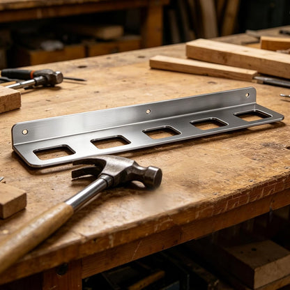  Générique Support Mural à Outils | Râtelier Mural 5 Compartiments Pour Garage Polyvalent,Rangement Pour Marteaux Et Outils | Pour Abri De Jardin Atelier Maison Usine Tournevis Et Pince
