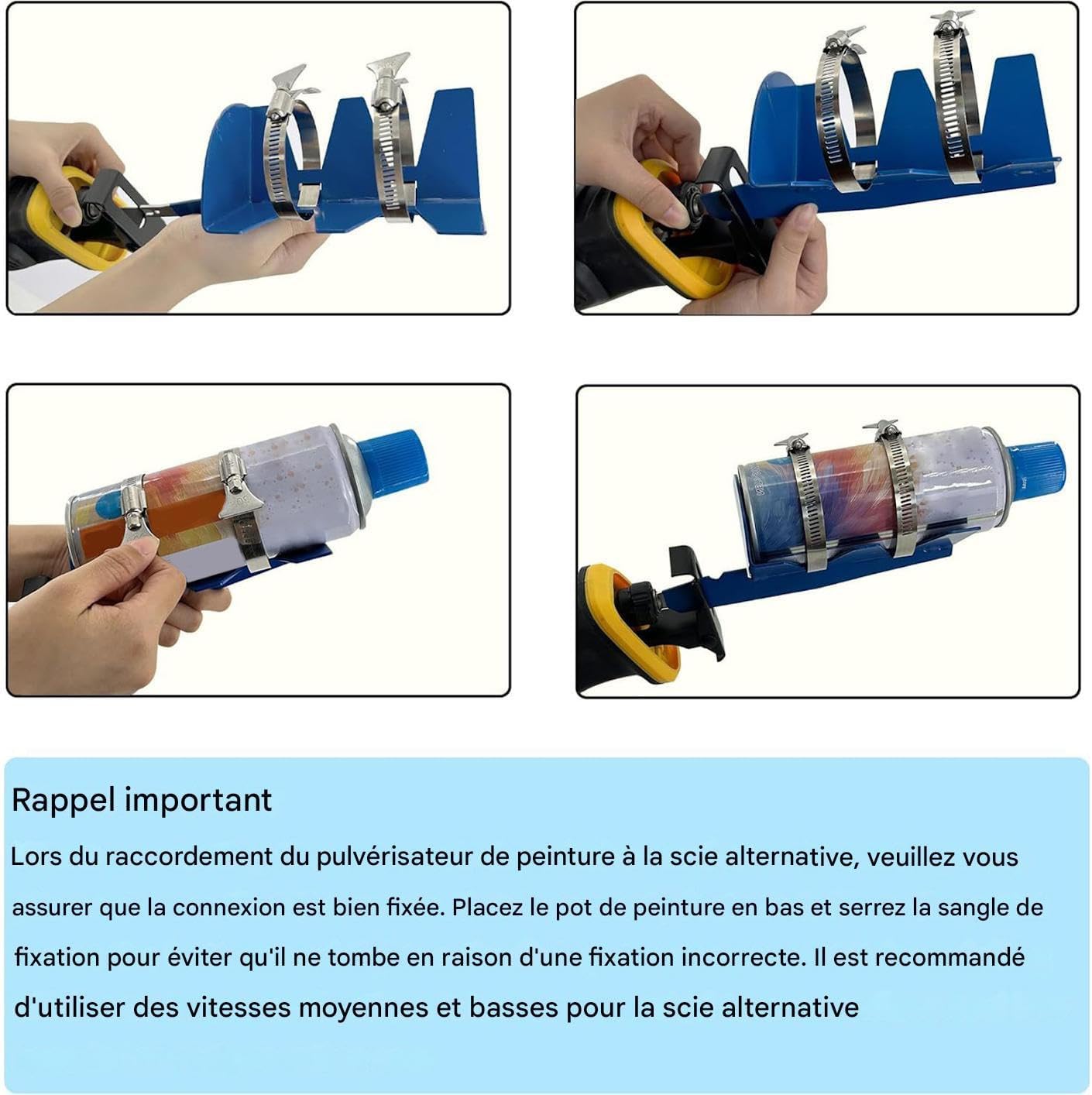  Secoueur De Peinture,Avec Courroies Double Fixées Acier Inoxydable Fournitures De Jardin | Mélangeur De Bombes De Peinture - Pour Sauces, Intérieur, Garage, Maison, Appartement, Bureaux, Commercial