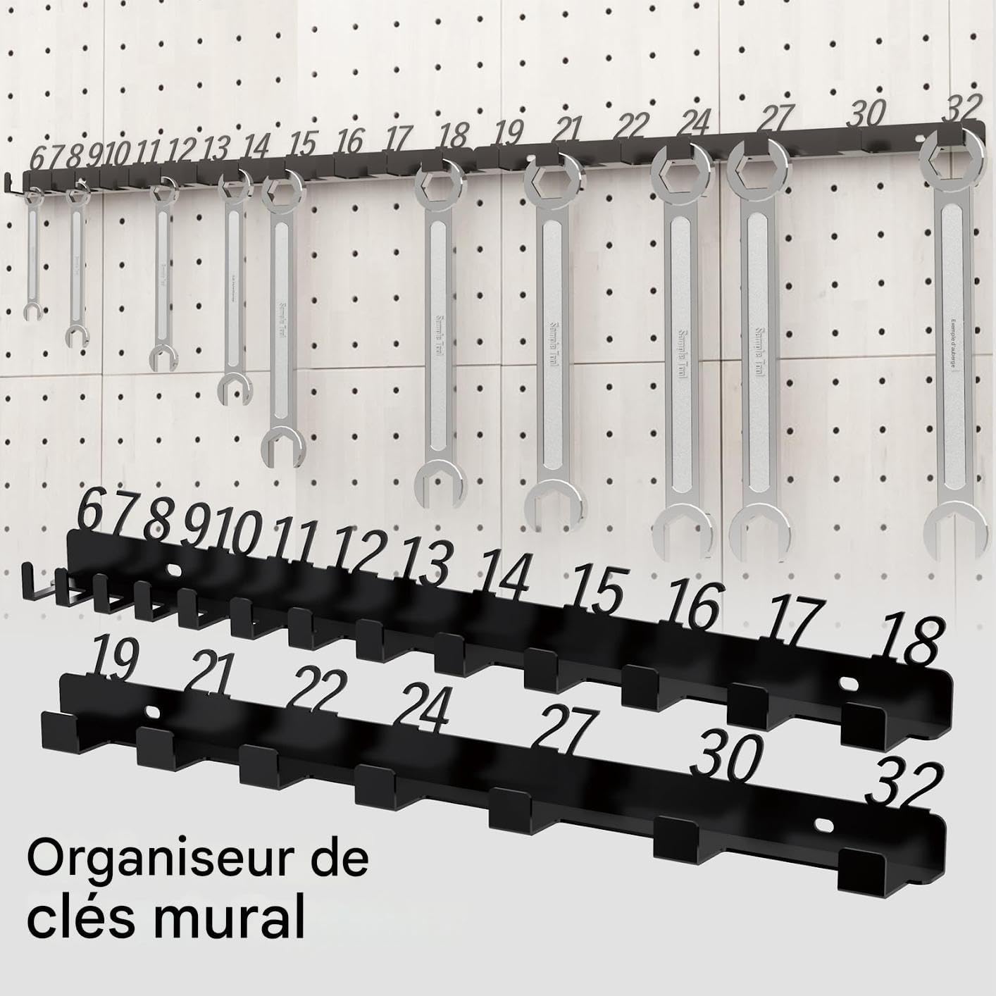  Organisateurs De Supports Pour Clés, Support Mural Pour Les Clés, Support Pour Ustensiles De Cuisine, Pour Abri, Camion, Fourgon, Jardin, Magasin, Mécanicien, Cour Et